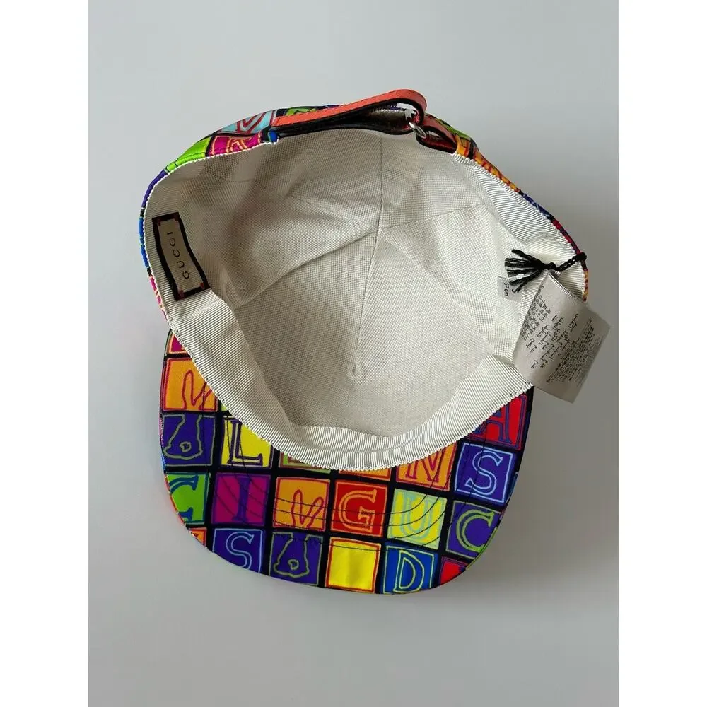 Gucci Lunar New Year Cube Bunny Print Baseball Hat Cotton S (57 cm) IT 730186 IT